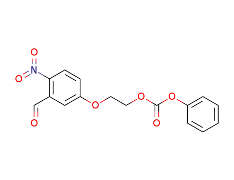 Molecular Structure of 105728-59-4 (Carbonic acid, 2-(3-formyl-4-nitrophenoxy)ethyl phenyl ester)