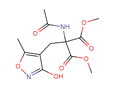 methyl 2-(acetylamino)-2-(methoxycarbonyl)-3-(3-hydroxy-5-methyl-4-isoxazolyl)propionate