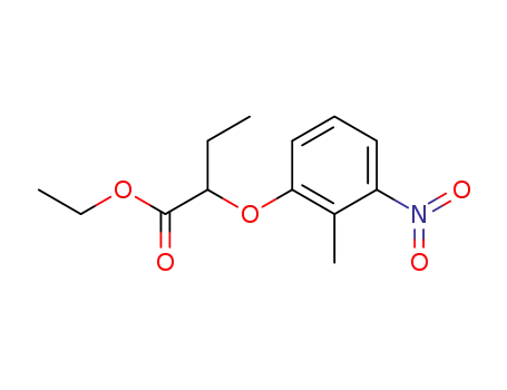 Molecular Structure of 97817-56-6 (ethyl 2-(2-methyl-3-nitrophenoxy)butanoate)
