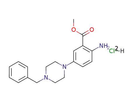 methyl 2-amino-5-(4-benzyl-1-piperazinyl)benzoate dihydrochloride