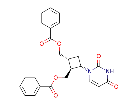 (1α,2β,3α)-1-<2,3-bis-<(benzoyloxy)methyl>cyclobutyl>-2,4(1H,3H)-pyrimidinedione