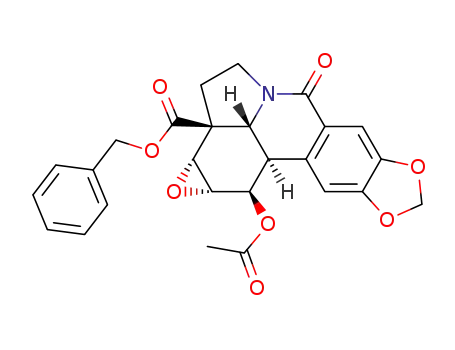 (1R,2R,3R,12S,15R,16R)-1-acetyloxy-2,3-epoxy-12-(benzyloxycarbonyl)-9,10-[methylenebis(oxy)]galanthan-7-one
