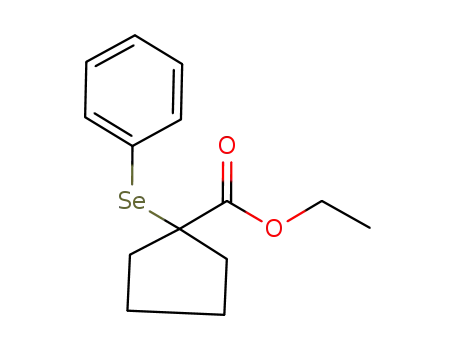 Molecular Structure of 1008106-51-1 (ethyl 1-(phenylselanyl)cyclopentane-1-carboxylate)