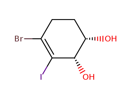 Molecular Structure of 828295-31-4 (3-Cyclohexene-1,2-diol, 4-bromo-3-iodo-, (1S,2S)-)