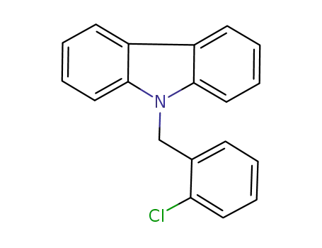Molecular Structure of 88107-71-5 (9H-Carbazole, 9-[(2-chlorophenyl)methyl]-)