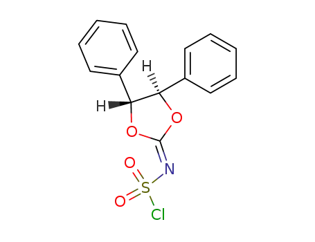 Sulfamoyl chloride, (4,5-diphenyl-1,3-dioxolan-2-ylidene)-, trans-