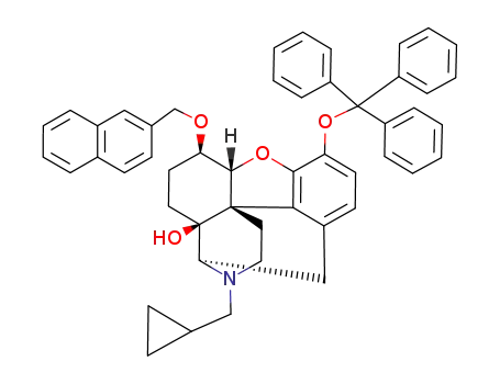 17-(cyclopropylmethyl)-3-(triphenylmethoxy)-6β-(2-naphthylmethoxy)-4,5α-epoxy-14-hydroxymorphinan