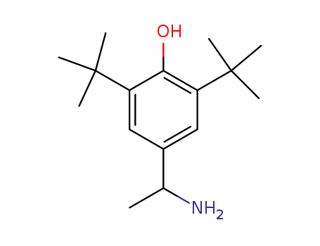 Molecular Structure of 728-39-2 (4-(1-aminoethyl)-2,6-di-tert-butylphenol hydrochloride (1:1))