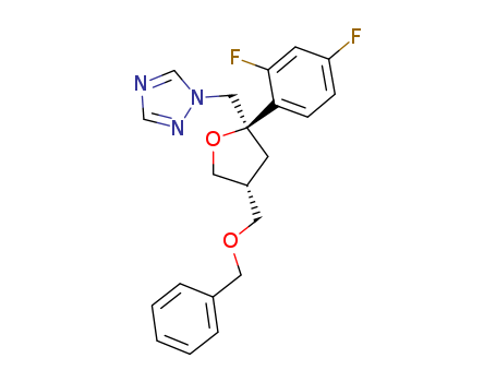 1H-1,2,4-Triazole, 1-[[2-(2,4-difluorophenyl)tetrahydro-4-[(phenylmethoxy)methyl]-2-furanyl]methyl]-, (2R-cis)- (9CI)