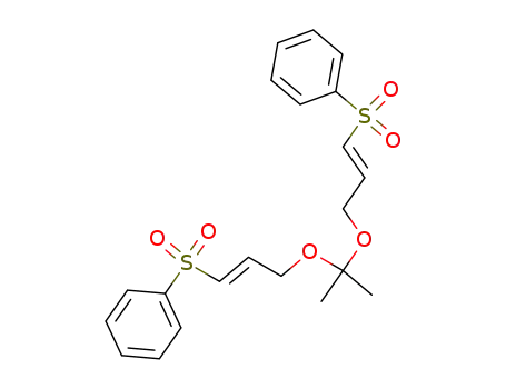 Benzene,
1,1'-[(1-methylethylidene)bis(oxy-1-propene-3,1-diylsulfonyl)]bis-, (E,E)-