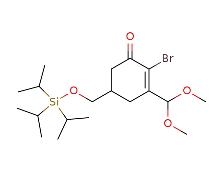 2-Bromo-3-dimethoxymethyl-5-triisopropylsilanyloxymethyl-cyclohex-2-enone