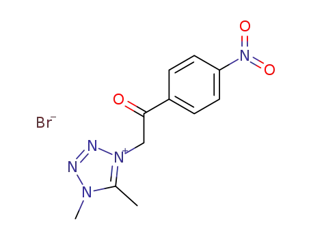 1H-Tetrazolium, 1,5-dimethyl-4-[2-(4-nitrophenyl)-2-oxoethyl]-, bromide