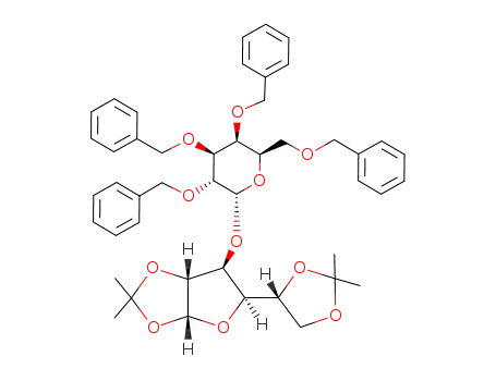3-O-(2,3,4,6-tetra-O-benzyl-α-D-galactopyranosyl)-(1-3)-1,2:5,6-di-O-isopropylidene-α-D-glucofuranose