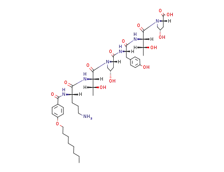 4-OH-Pro-Thr-Tyr-4-OH-Pro-Thr-α-N-(octyloxybenzoyl)-Orn