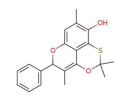 2,2,4,8-tetramethyl-5-phenyl-5H-pyrano<4,3,2-de><3,1>benzoxathiin-9-ol