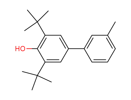 Molecular Structure of 6257-37-0 ([1,1'-Biphenyl]-4-ol, 3,5-bis(1,1-dimethylethyl)-3'-methyl-)