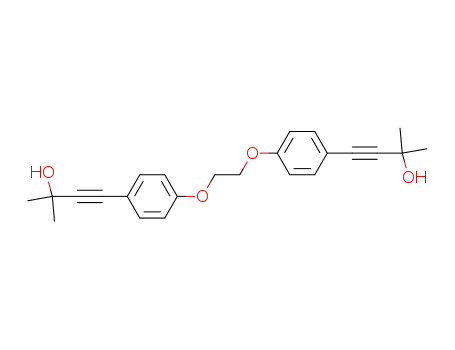 Molecular Structure of 117499-29-3 (4-(4-{2-[4-(3-Hydroxy-3-methyl-but-1-ynyl)-phenoxy]-ethoxy}-phenyl)-2-methyl-but-3-yn-2-ol)