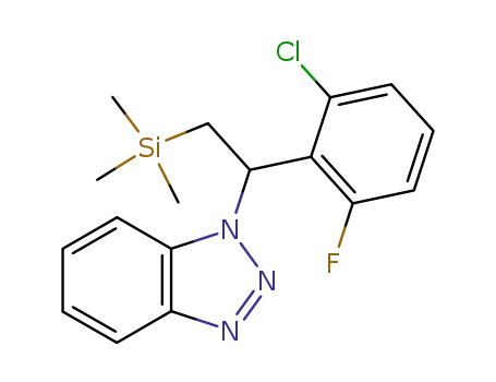 1-[1-(2-Chloro-6-fluoro-phenyl)-2-trimethylsilanyl-ethyl]-1H-benzotriazole