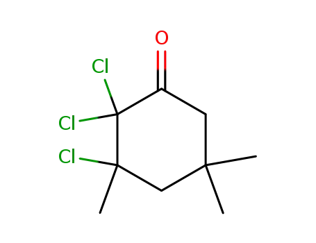 Molecular Structure of 113542-66-8 (Cyclohexanone, 2,2,3-trichloro-3,5,5-trimethyl-)