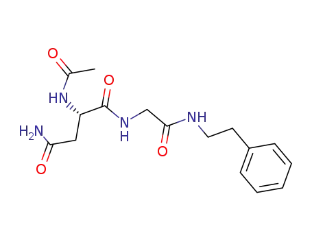 Molecular Structure of 146429-43-8 (N-acetylasparaginylglycyl-(N-phenethyl)amide)