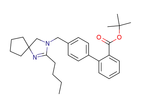 tert-butyl-4'-<(2-n-butyl-1,3-diazaspiro<4.4>non-1-en-3-yl)methyl>biphenyl-2-carboxylate