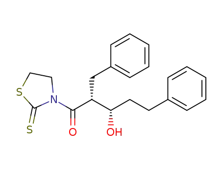 erythro-3-(2-benzyl-3-hydroxy-5-phenylpentanoyl)thiazolidine-2-thione