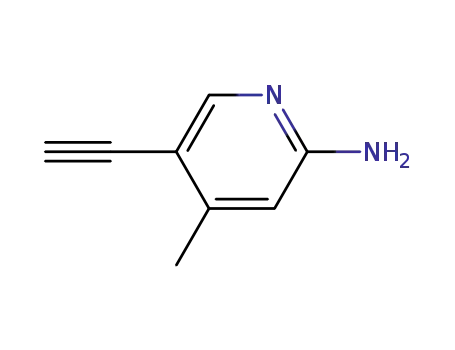 Molecular Structure of 179555-05-6 (2-Pyridinamine, 5-ethynyl-4-methyl- (9CI))