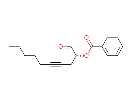 Molecular Structure of 124629-63-6 (4-Decynal, 2-(benzoyloxy)-, (R)-)