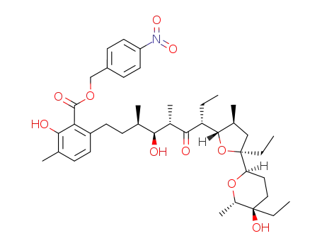 Molecular Structure of 1026999-92-7 (p-nitrobenzyl ester of lasalocid acid)