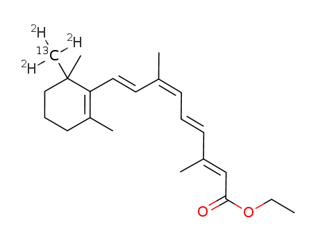 ethyl (R,S)-(2E,4E,6Z,8E)-3,7-dimethyl-9-(6-<13CD3>-2,6,6-trimethylcyclohex-1-en-1-yl)nonatetraenoate