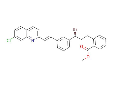 methyl 2-[(3S)-[3-[(2E)-(7-chloro quinolin-2-yl)ethenyl]phenyl]-3-bromopropyl]benzoate