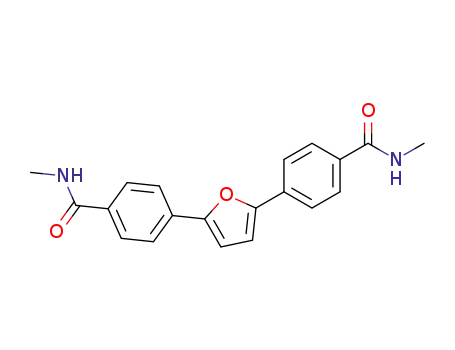 Molecular Structure of 199918-98-4 (Benzamide, 4,4'-(2,5-furandiyl)bis[N-methyl-)