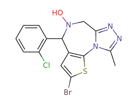 2-bromo-4-(2-chlorophenyl)-5-hydroxy-9-methyl-4H,6H-thieno<3,2-f>-1,2,4-triazolo-<4,3-a>-1,4-diazepine