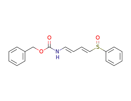 ((1E,3E)-4-Benzenesulfinyl-buta-1,3-dienyl)-carbamic acid benzyl ester