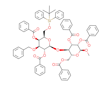 methyl 2,4-di-O-benzoyl-3-O-benzyl-6-O-(tert-butyldiphenylsilyl)-β-D-galactopyranosyl-(1->4)-2,3,6-tri-O-benzoyl-α-D-mannopyranoside