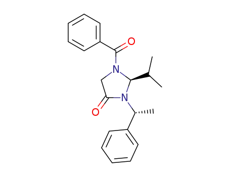 (2S,1'R)-1-benzoyl-2-isopropyl-3-(α-methylbenzyl)-1,3-imidazolidin-4-one