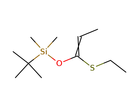 tert-Butyl-((E)-1-ethylsulfanyl-propenyloxy)-dimethyl-silane