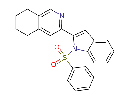 Molecular Structure of 117966-20-8 (1-phenylsulfonyl-2-(5,6,7,8-tetrahydroisoquinolin-3-yl)-1H-indole)