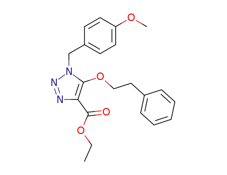 ethyl 1-(4-methoxybenzyl)-5-phenethyloxy-1,2,3-triazole-4-carboxylate