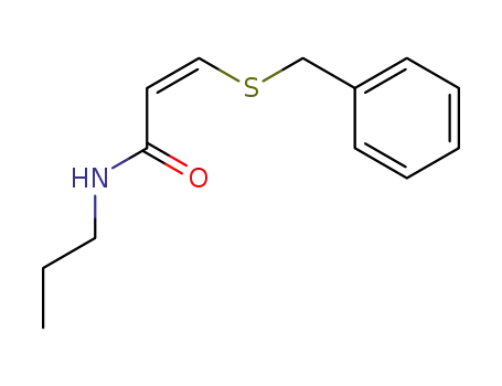 Molecular Structure of 159553-94-3 ((Z)-3-(benzylsulfanyl)-N-n-propylpropenamide)