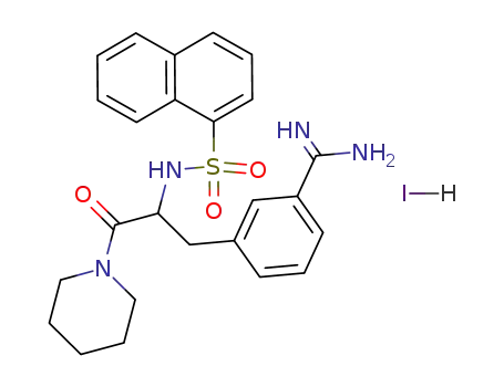 3-[2-(Naphthalene-1-sulfonylamino)-3-oxo-3-piperidin-1-yl-propyl]-benzamidine; hydriodide