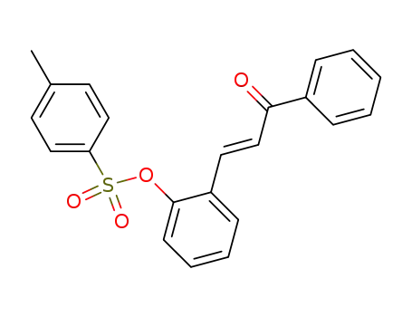 Toluene-4-sulfonic acid 2-((E)-3-oxo-3-phenyl-propenyl)-phenyl ester