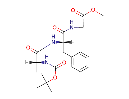 Glycine,
N-[N-[N-[(1,1-dimethylethoxy)carbonyl]-D-alanyl]-L-phenylalanyl]-, methyl
ester
