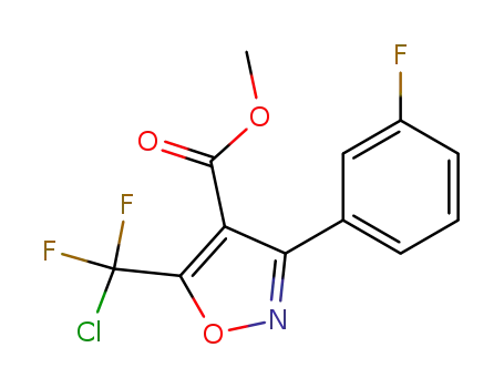 methyl 5-(chlorodifluoromethyl)-3-(3-fluorophenyl)-4-isoxazolecarboxylate