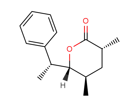 (3R,5R,6R)-3,5-Dimethyl-6-((R)-1-phenyl-ethyl)-tetrahydro-pyran-2-one