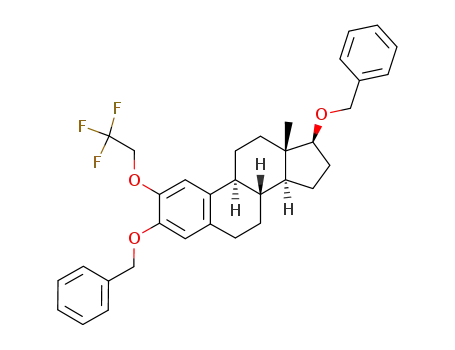 Molecular Structure of 192062-06-9 (2-(2',2',2'-Trifluoroethoxy)-3,17β-Dibenzyloxyestra-1,3,5(10)-Triene)