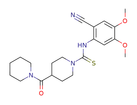 4-(Piperidine-1-carbonyl)-piperidine-1-carbothioic acid (2-cyano-4,5-dimethoxy-phenyl)-amide