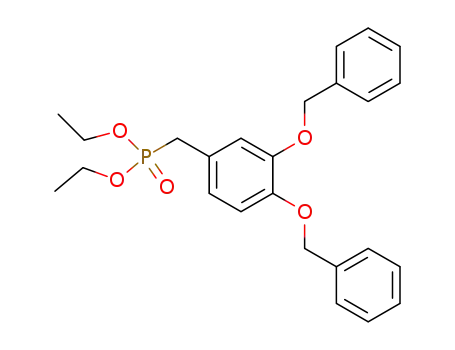 Molecular Structure of 150258-70-1 (diethyl <3,4-bis(benzyloxy)benzyl>phosphonate)