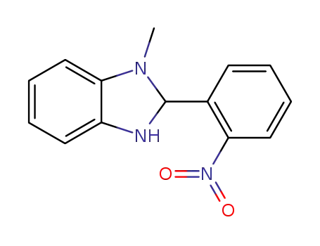 Molecular Structure of 3717-99-5 (1-methyl-2-(2-nitrophenyl)-2,3-dihydrobenzimidazole)