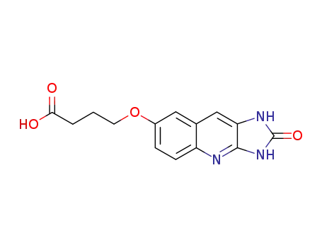 Butanoic acid,
4-[(2,3-dihydro-2-oxo-1H-imidazo[4,5-b]quinolin-7-yl)oxy]-